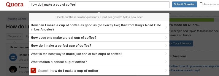 quora coffee chat