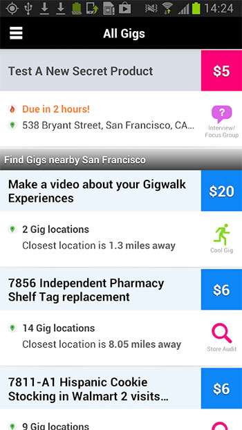 Gigwalk App