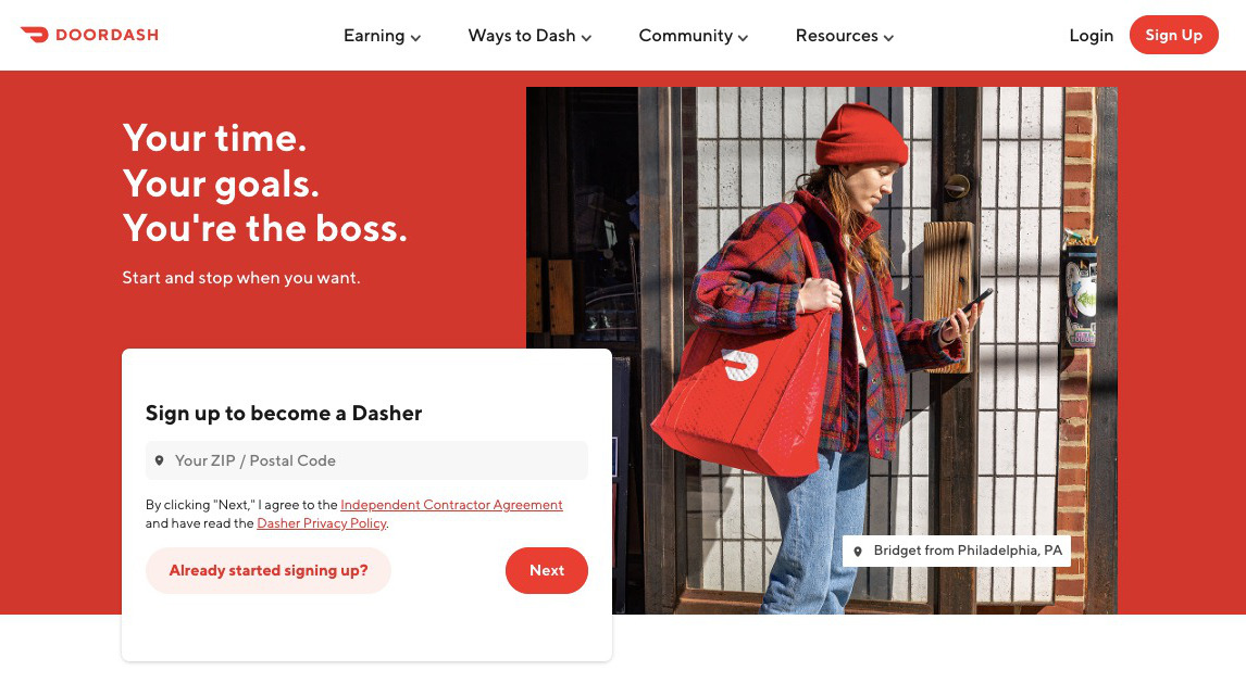 Become a Dasher - DoorDash